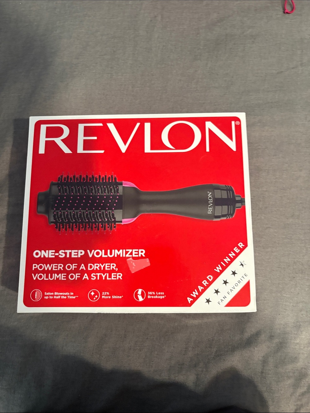 Revlon One-Step Volumizer Brush - Red, Black, Pink Accents